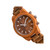 Castillo Wood Bracelet Watch W/Date Olive 45Mm
