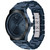 Men's Swiss Fusion Bold Blue Ion-Plated Stainless Steel Bracelet Watch 34mm