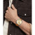 Men's Swiss Chronograph Bold Verso Brown Leather Strap Watch 44mm