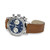 Men's Swiss Automatic Chronograph Intra-Matic Brown Leather Strap Watch 40mm