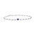 Amethyst (1/6 ct. t.w.) & Enamel Bead Link Bracelet in Sterling Silver