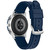 Unisex CZ Smart Wear OS Blue Silicone Strap Smart Watch 45mm