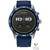 Unisex CZ Smart Wear OS Blue Silicone Strap Smart Watch 45mm