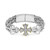 EFFY® Diamond Cross Woven Bracelet (1/3 ct. t.w.) in Sterling Silver & 18k Gold