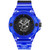 Men's The $kull Blue Transparent Silicone Strap Watch 45mm
