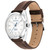 Men's Heritage Datron Swiss Automatic Chocolate Genuine Leather Strap Watch 40mm