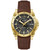 Men's Precisionist Icon Brown Leather Strap Watch 40mm