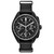 Men's Lunar Pilot Chronograph Black Leather Strap Watch 45mm