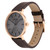 Brown Leather Strap Watch 42mm