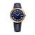 Men's Swiss Automatic Maestro Blue Leather Strap Watch 39.5mm
