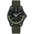Men's Swiss Automatic DS Action GMT Green Synthetic Strap Watch 43mm