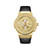 Men's Saxon Diamond (1/6 ct.t.w.) 18k Gold Plated Stainless Steel Watch