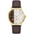 Men's Frank Lloyd Wright "April Showers" Brown Leather Strap Watch 39mm