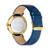 Men's Phylipa Blue Leather Strap Watch 43mm