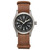 Unisex Swiss Mechanical Khaki Field Brown Leather Strap Watch 38mm