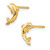 Dolphin Stud Earrings in 14k Gold