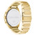 Men's Multifunction Gold-Tone Stainless Steel Bracelet Watch 45mm
