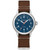 Men's Military Automatic Brown Nylon Strap Watch 37mm