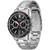 Allure Men's Chronograph Silver-Tone Stainless Steel Bracelet Watch 44mm