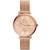 Women's Jaqueline rose gold tone multifunction movement, mesh bracelet watch 38mm