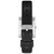 Women's Black Genuine Leather Strap Watch 40mm