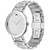 Sapphire Men's Swiss Diamond (1/20 ct. t.w.) Silver-Tone Bracelet Watch 39mm