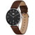 Men's Club Brown Recycled Apple Peel Strap Watch 42mm