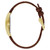 Women's Brown Leather Strap Watch 21x33mm