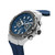 Men's Lucardo Collection Blue Dark Silicone Strap Watch 44mm