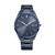 Men's Ultra Slim Blue Stainless Steel Bracelet Watch 40mm
