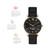 Connected Women's Hybrid Smartwatch Fitness Tracker: Gold Case with Black Metal Strap 38mm