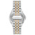Men's Silver-Tone and Gold-Tone Polished Metal Link Bracelet Watch, 42X48mm