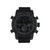 Men's Black Silicone Strap Watch 51mm
