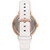 Women's Addyson Quartz Three-Hand White Leather Watch 40mm