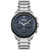 Men's Cloud Quartz Chronograph Silver-Tone Stainless Steel Watch 43mm