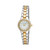 Gold Mini Link Crystal Bezel Bracelet Watch