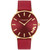 Women's Perry Red Leather Strap Watch 36mm
