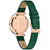 Women's Geneva Green Leather Strap Watch 32mm