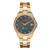 Connected Women's Hybrid Smartwatch Fitness Tracker: Crystal Case with Gold Metal Strap 32mm