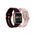 Women's Merlot and Blush Straps Smart Watch Set 36mm