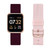 Women's Merlot and Blush Straps Smart Watch Set 36mm