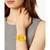 Unisex Swiss True Thinline Les Couleurs Le Corbusier Yellow High-Tech Ceramic Bracelet Watch 39mm