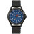 Men's Traditional Black Leather Strap Watch 40mm