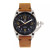 Pascal Black or Camel or Brown or Light Brown Leather Band Watch, 42 or 52mm