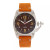 Pascal Black or Camel or Brown or Light Brown Leather Band Watch, 42 or 52mm