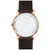 Men's Museum Classic Swiss Quartz Brown Genuine Leather Strap Watch 40mm