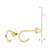 Children's Polished Extra Small Hoop Earrings in 14k Gold, 3/8"