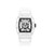 Men's Matte White Plastic Strap Watch 42mm