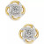 Diamond Love Knot Stud Earrings in Sterling Silver or 18k Gold-Plated Sterling Silver (1/10 ct. t.w.)