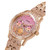 Women's Glitz Rose Gold-Tone Stainless Steel Bracelet Watch 40mm